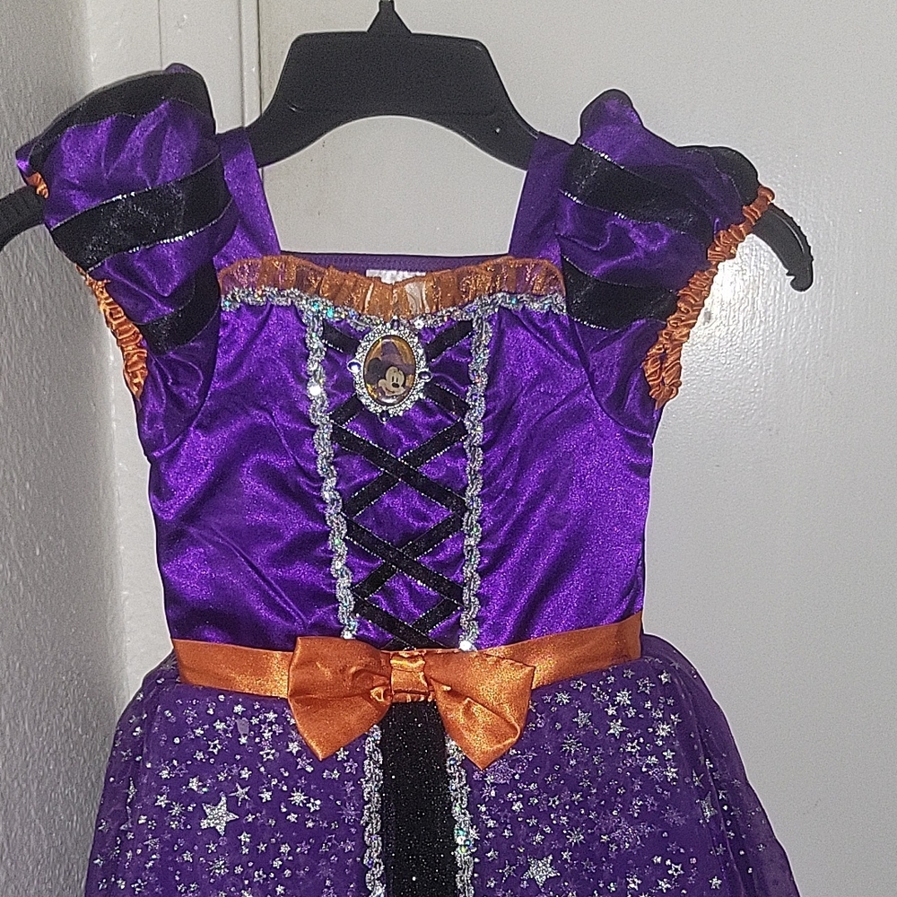 Magical Purple and Orange Kids Costume Dress